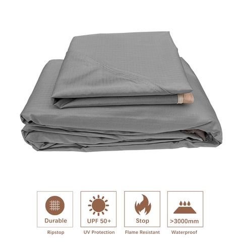 SCOCANOPY Riplock 350 fabric close-up with UV and water protection