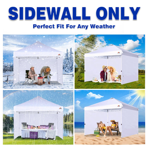 SCOCANOPY SunWall waterproof fabric keeps moisture out while maintaining breathability.