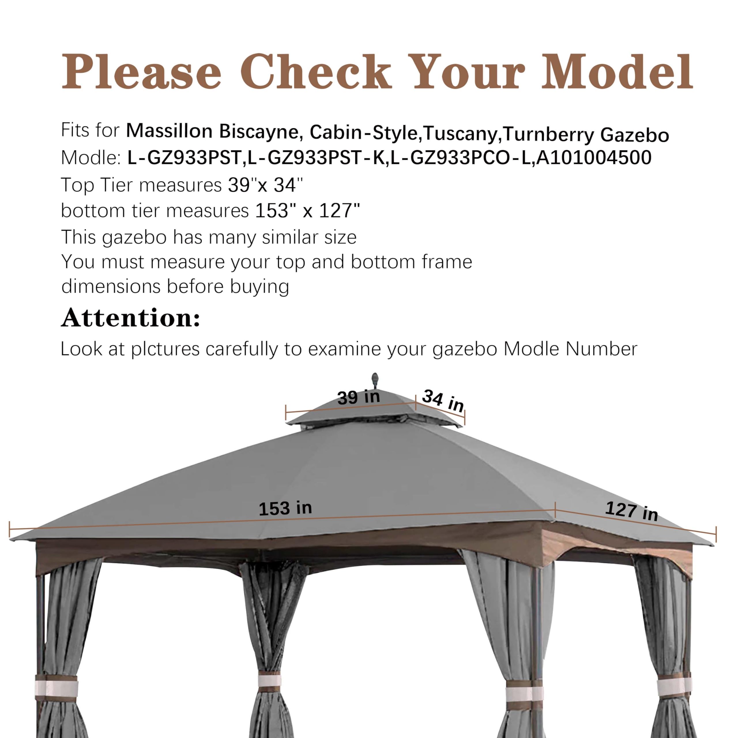 SCOCANOPY Turnberry top on frame highlighting durable ripstop grey fabric