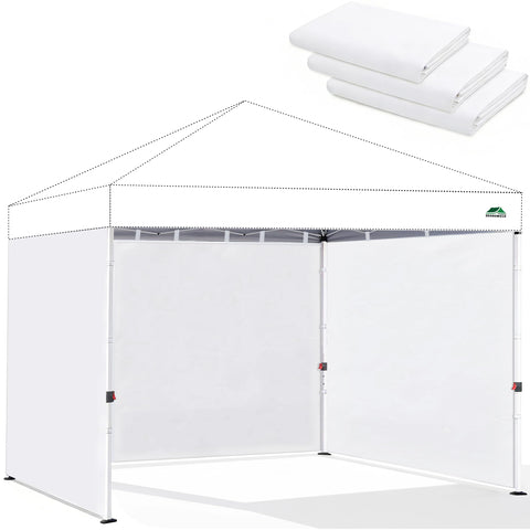 SCOMANAGE canopy sidewall 6.5x10 front view offering privacy and protection.