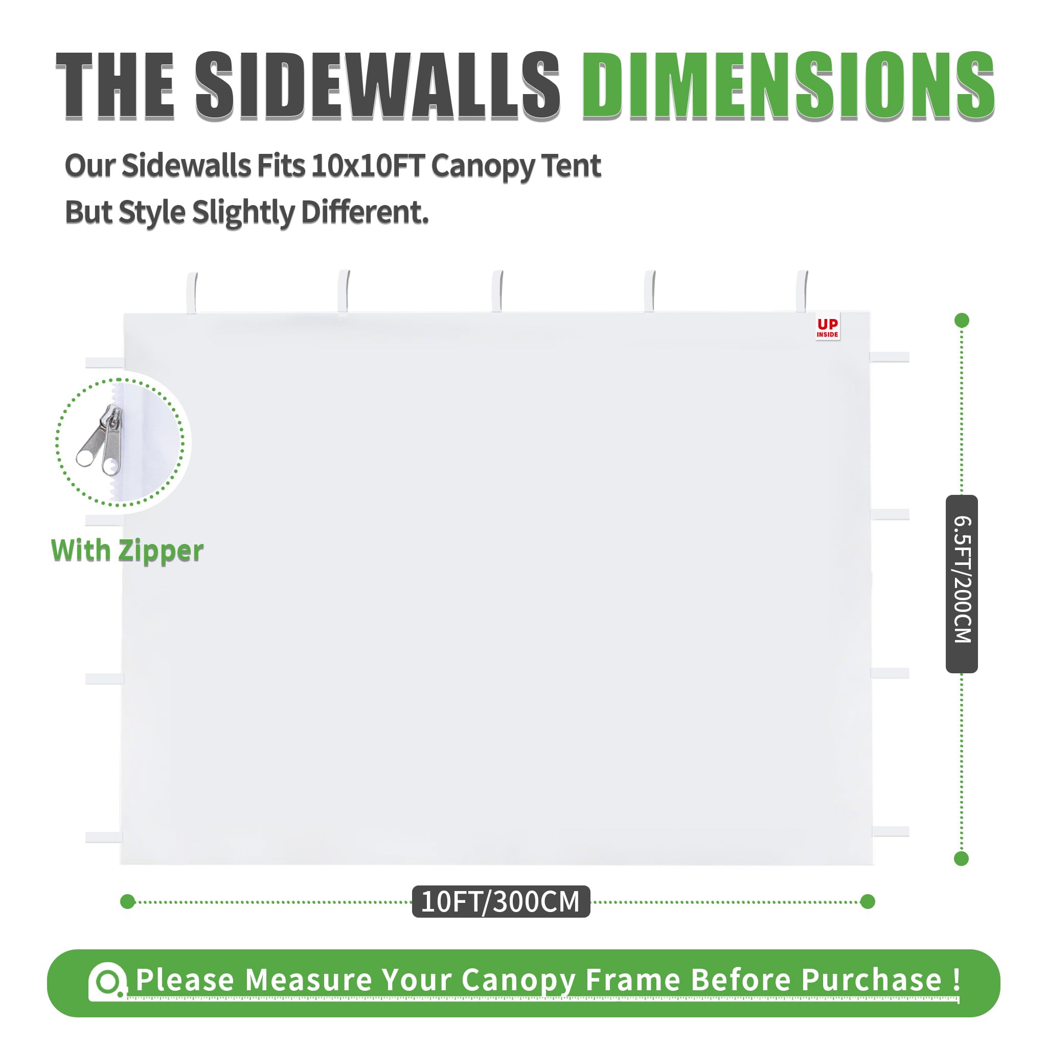 SCOMANAGE sidewall zipper closed for secure shelter in outdoor use.