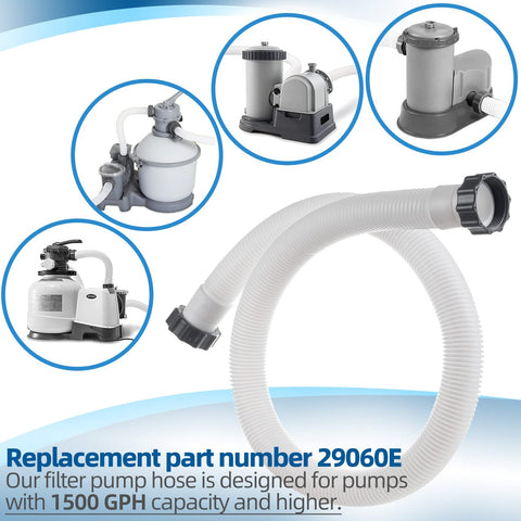 Sconva hose attached to Intex pump showing secure compatibility