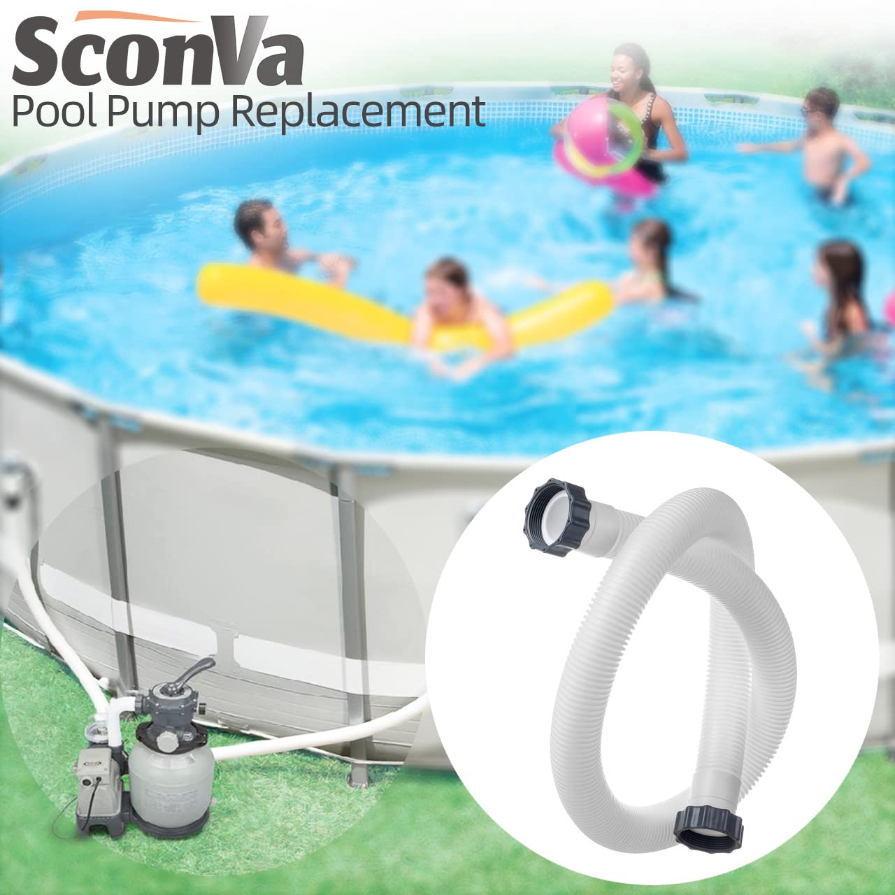 Sconva replacement hose in packaging ready for summer installation