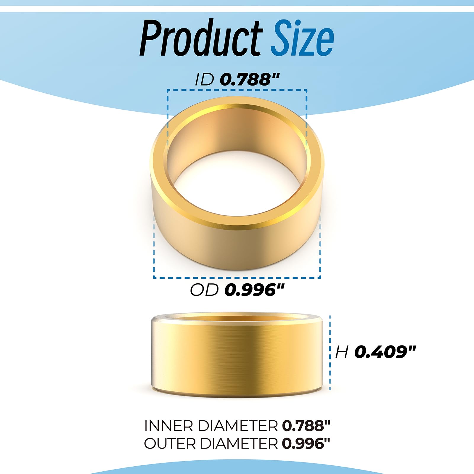 Sconva reducer ring fits TS-series arbors for universal blade use