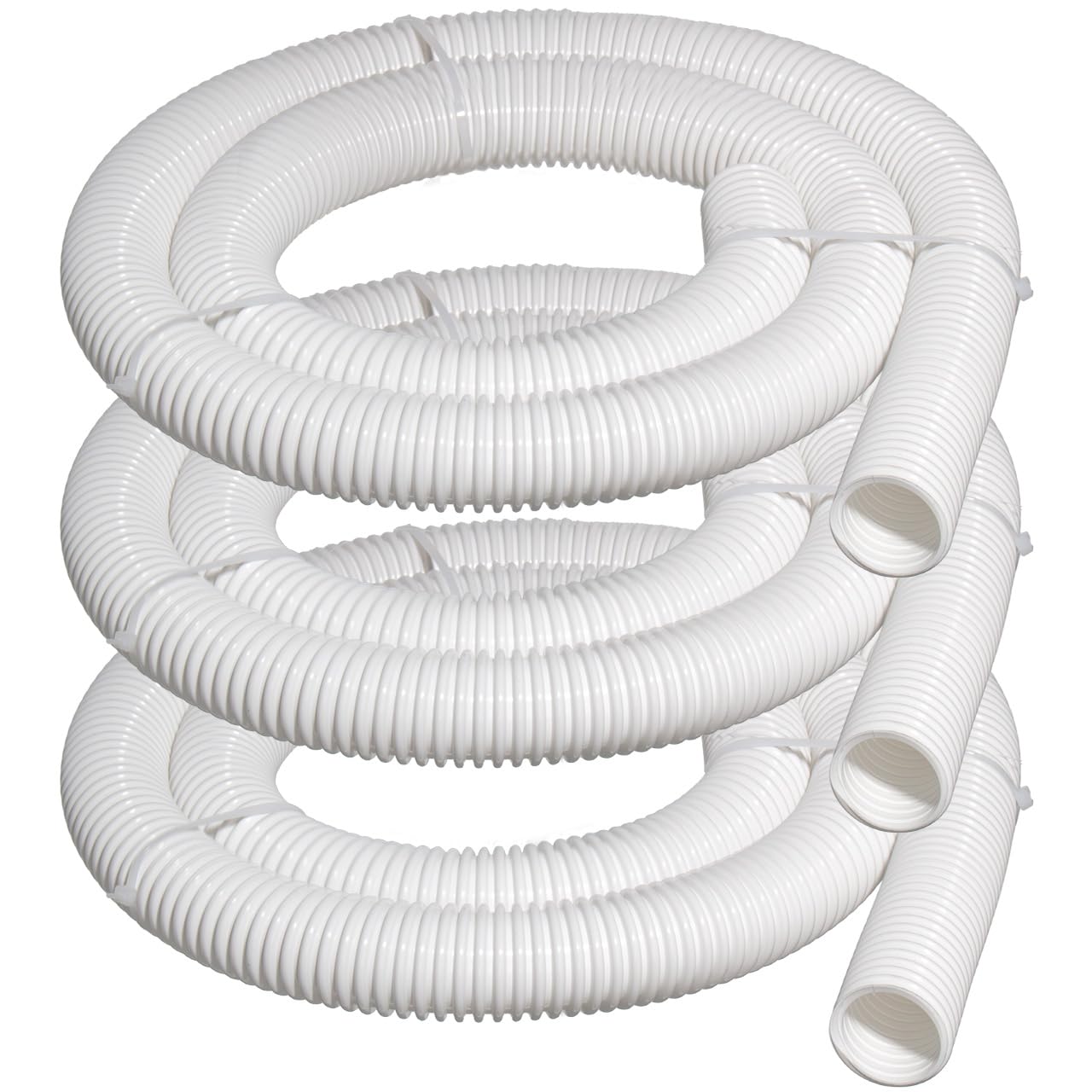 Sconva 9-100-3102 6ft cuff-less feed hose in white for durable pool cleaning performance