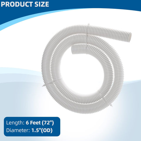 Sconva 9-100-3102 6ft hose showing Polaris Vac-Sweep 360 compatibility for a snug connection