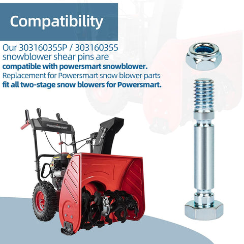 Sconva installed on a Powersmart snow blower for easy maintenance