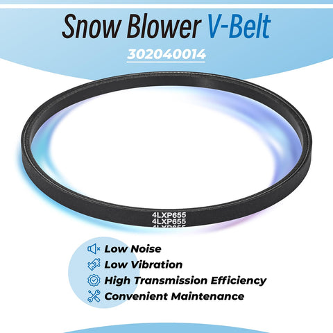 Sconva low-noise low-vibration belt—creates a quieter snow removal experience.