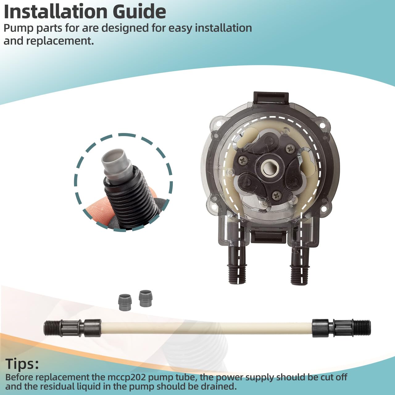 Sconva MCCP202 pump tube 2 pack-of-five provides cost-effective replacements