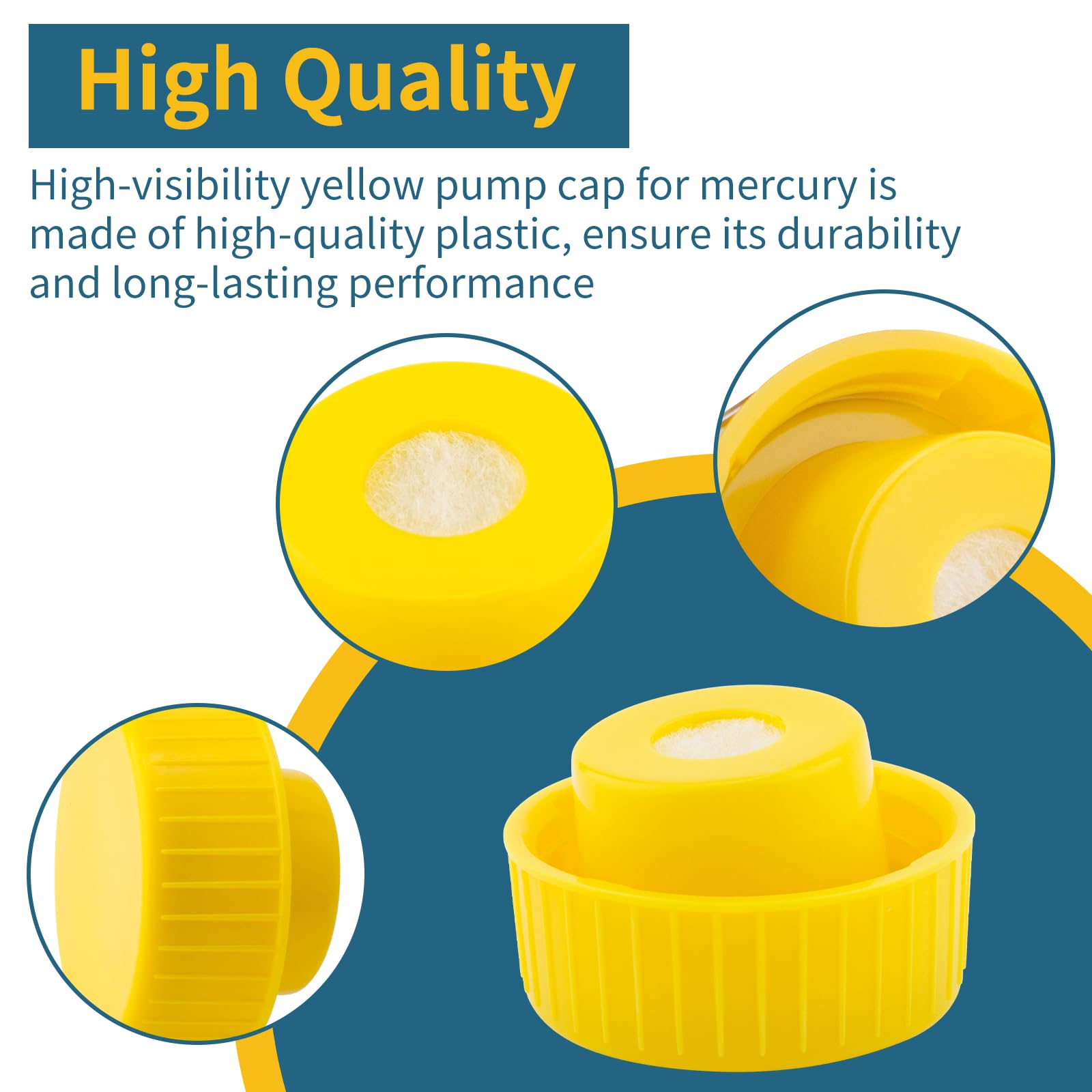 Sconva oil-tank cap yellow threaded to ensure a secure seal.