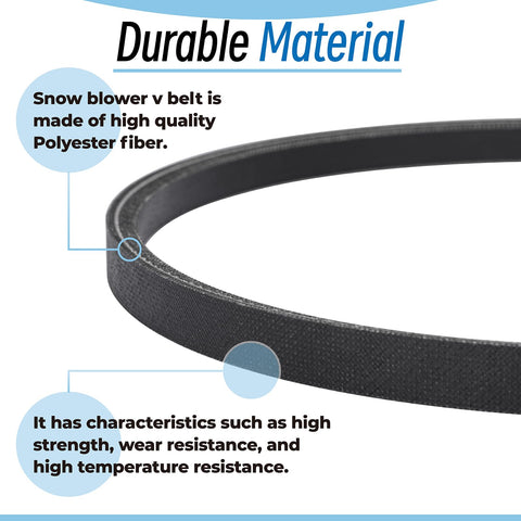 Sconva polyester fiber belt—high strength and wear resistance for long winter use.