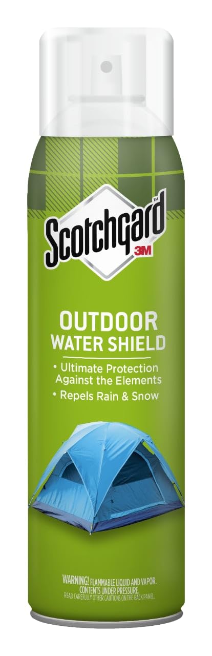 Scotchgard Outdoor Water Shield bottle ready to protect fabrics from rain.
