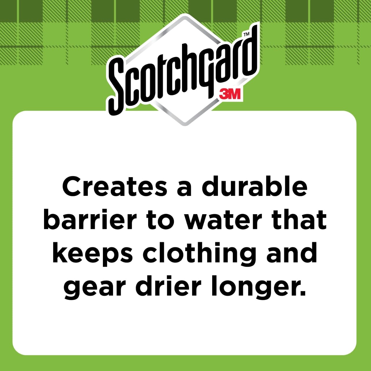 Scotchgard Water Shield on canvas tarp guards gear during storage.