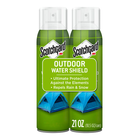 Scotchgard Water Shield applied on a jacket to repel rain.
