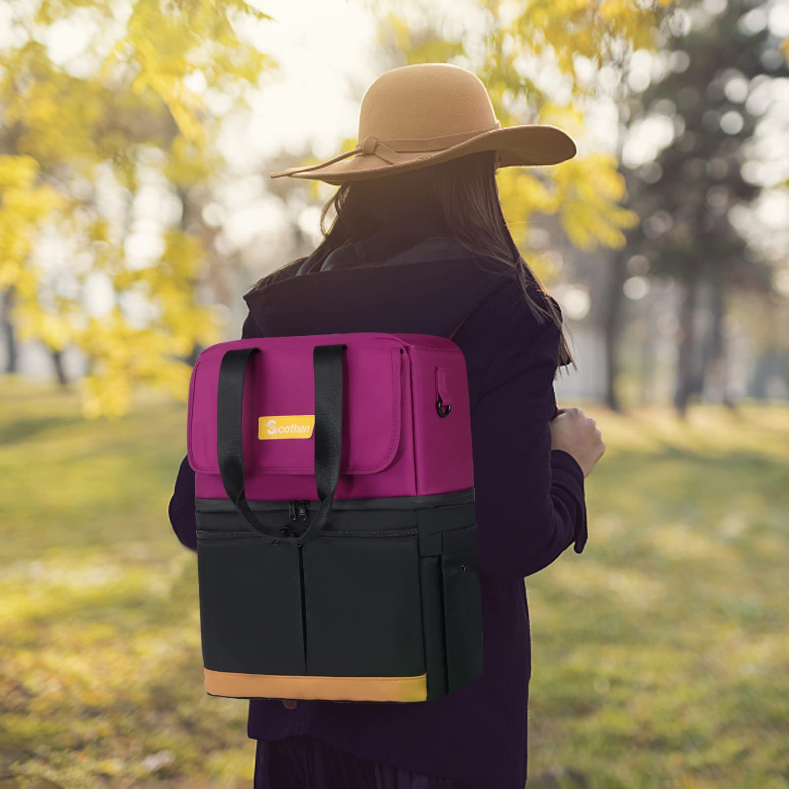 Scothen cooler bag includes bottle opener and reliable after-sales support.