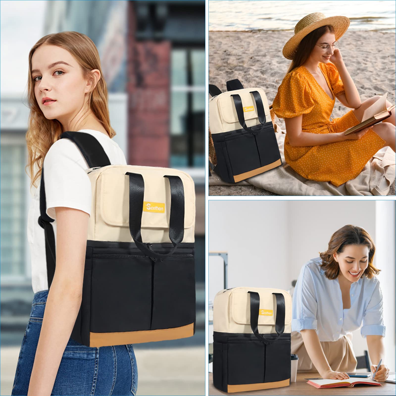 Scothen convertible backpack cooler suits everyday on-the-go gifts.