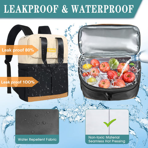 Scothen insulated compartments separate hot from cold items.