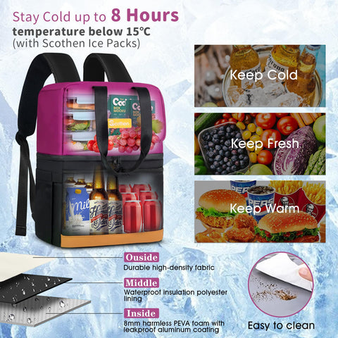 Leak-proof PEVA liner and waterproof zippers prevent spills during travel.