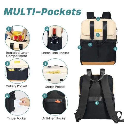Scothen stylish tote look for travel, work, or picnics.