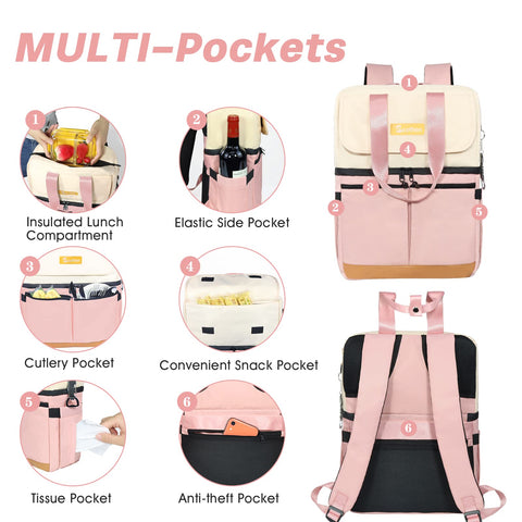 Scothen stylish tote-backpack hybrid blends fashion with practicality.