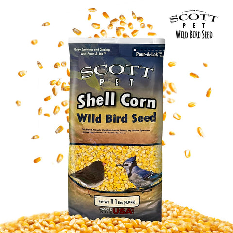 Scott Pet Shelled Corn is packaged in Rockville Indiana, USA.
