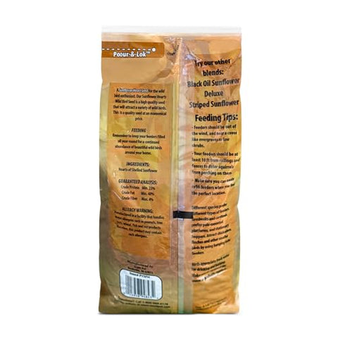 Scott Pet hull-free Sunflower Hearts seed reduces waste and supports energetic backyard birds