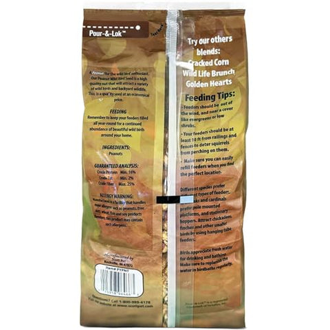 Scott Pet Wild Bird Seed peanuts-shell close-up highlighting protein-rich nuts for birds