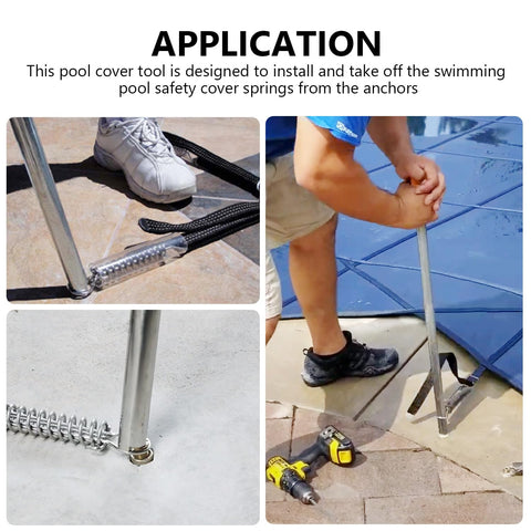 Scottchen PRO pool cover tool detachable segments for compact storage