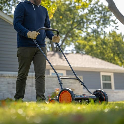Scotts 18inch mower height adjustment shows flexible cutting heights