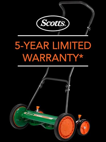 Scotts 2000-20S reel close-up on sharp five-blade cutting action