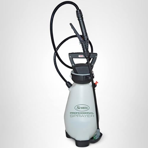 Scotts 3-in-1 nozzle provides fan, stream, and cone spray.