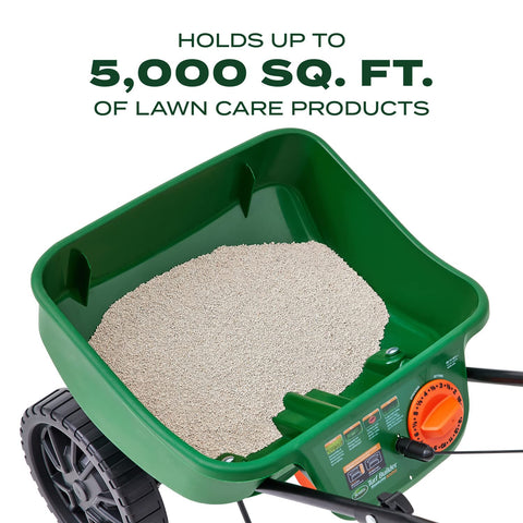 Scotts capacity up to 5,000 sq ft keeps multiple applications on one fill.