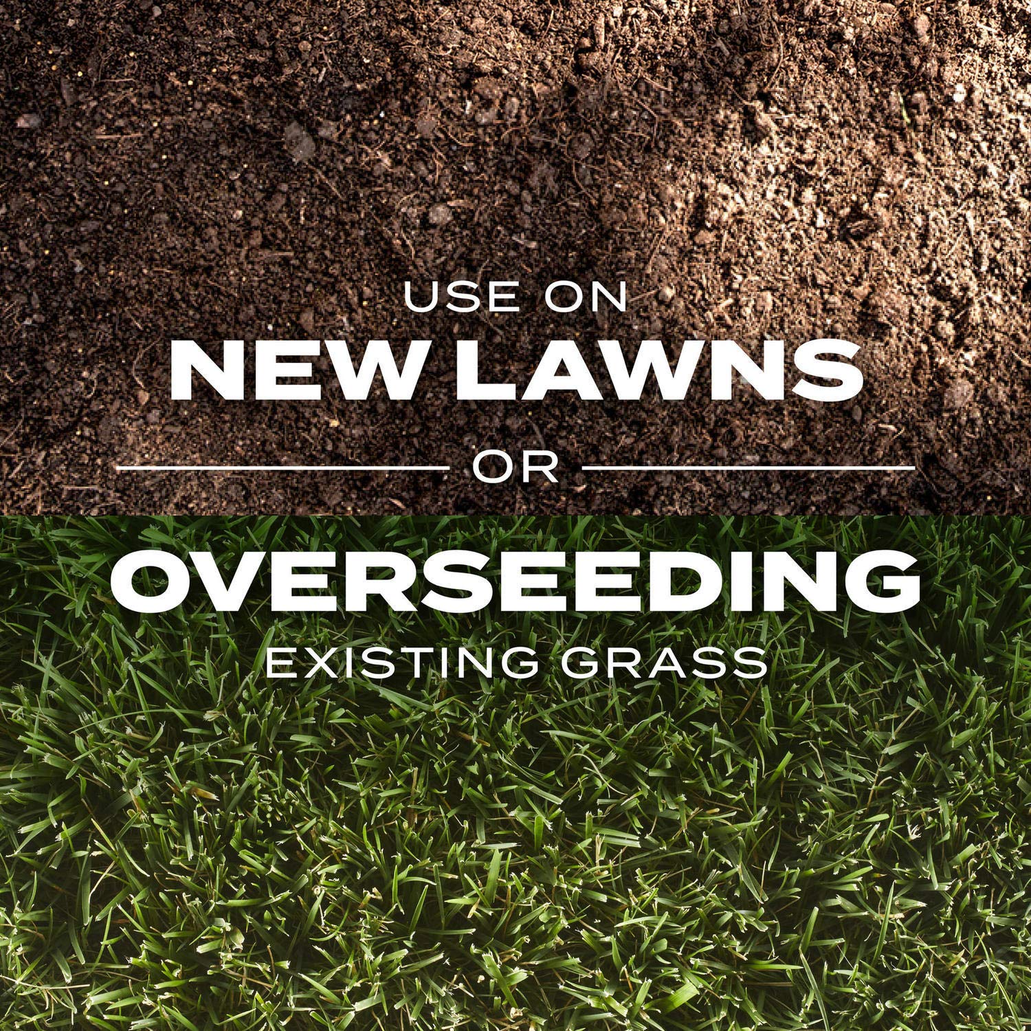New lawn coverage of 1,760 sq ft illustrated by the bag.