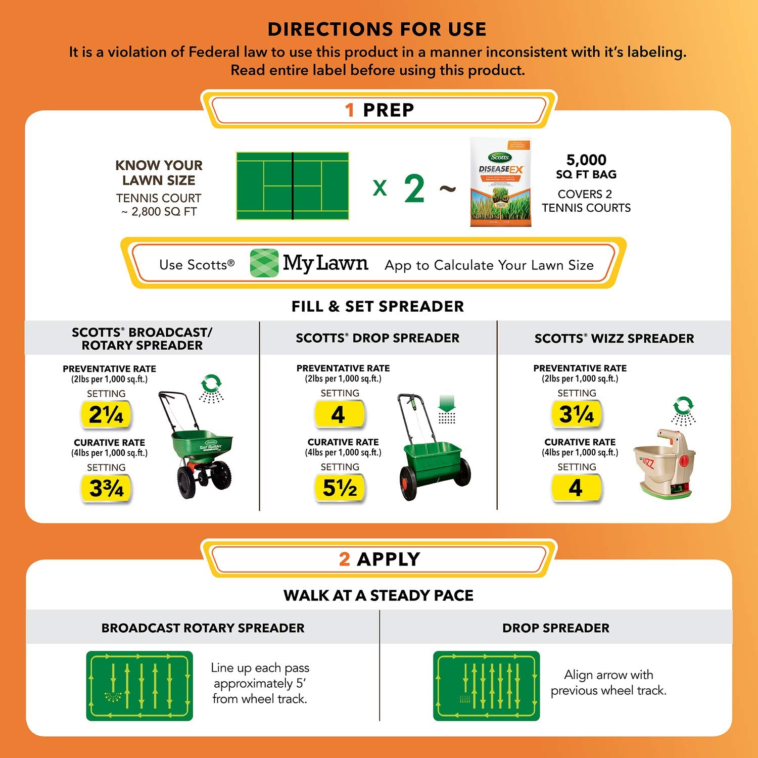 Scotts DiseaseEx label details guide safe preventative use.