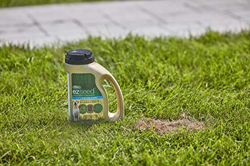 Scotts EZ Seed Dog Spot Repair simple three-step application guide.