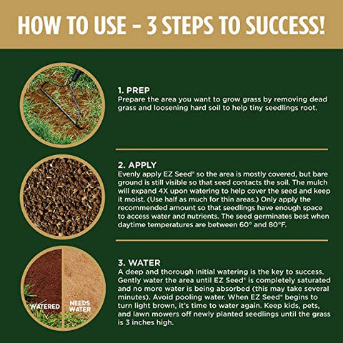 Scotts EZ Seed Dog Spot Repair protectant aids seed safety during germination.
