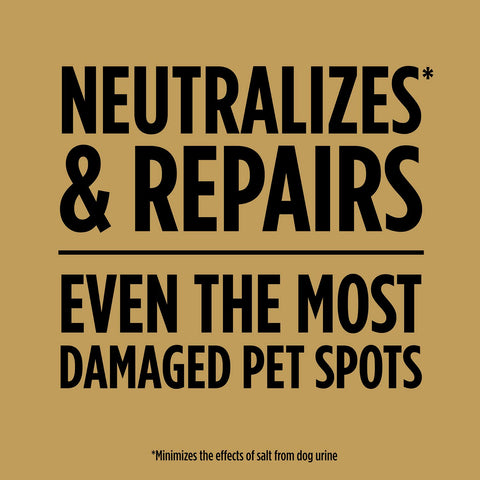 Soil amendment layer in Scotts EZ Seed Dog Spot Repair repairs urine-damaged soil