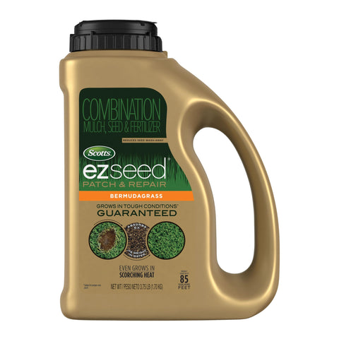 Scotts EZ Seed Patch & Repair Bermudagrass fills bare spots for a lush lawn.