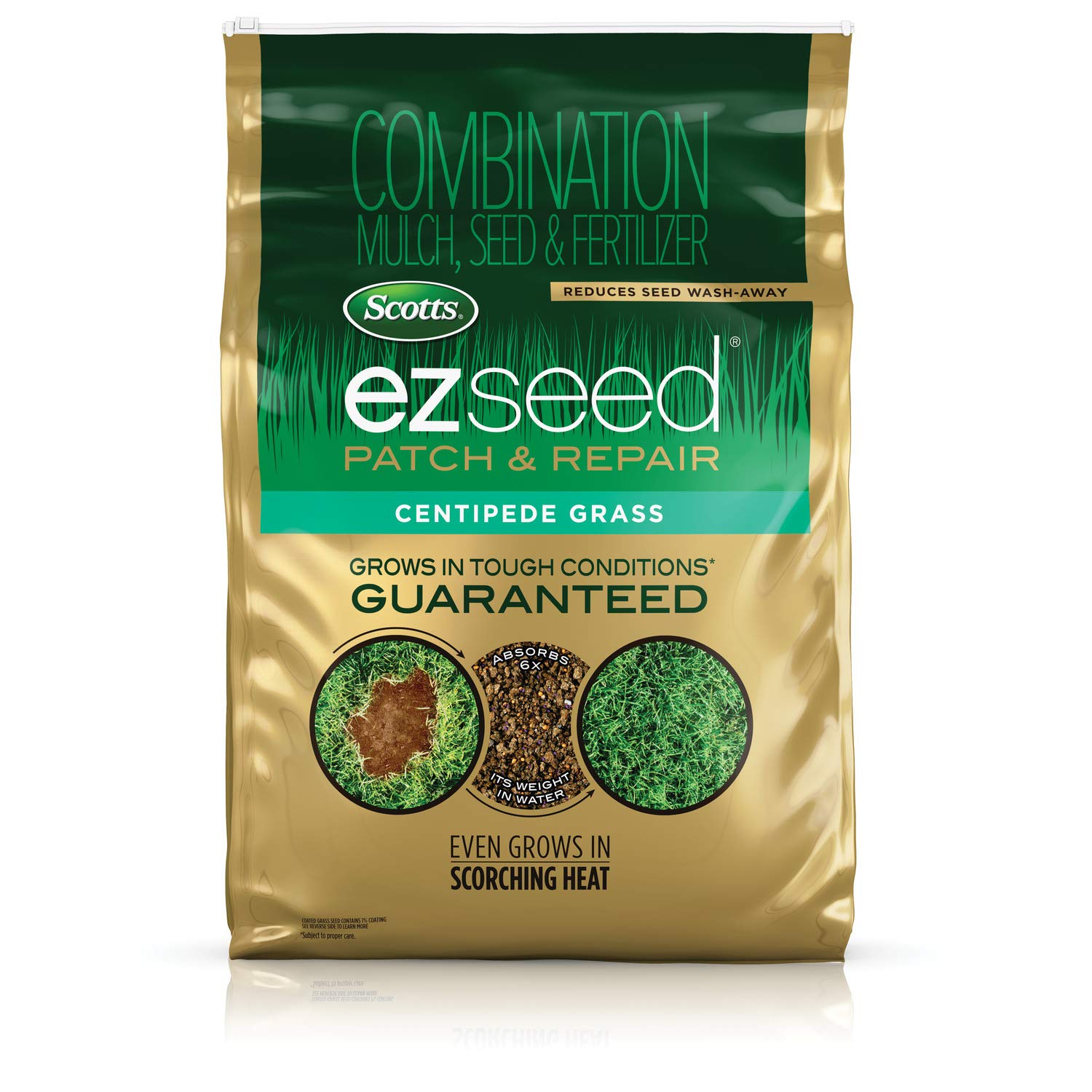 Scotts EZ Seed Patch & Repair targets bare spots for quick lawn coverage.