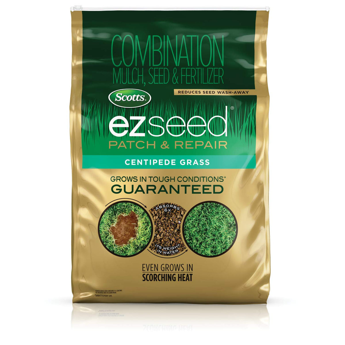 Scotts EZ Seed Patch & Repair targets bare spots for quick lawn coverage.