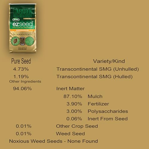 Scotts EZ Seed Patch & Repair bermudagrass seed blend ready for germination.