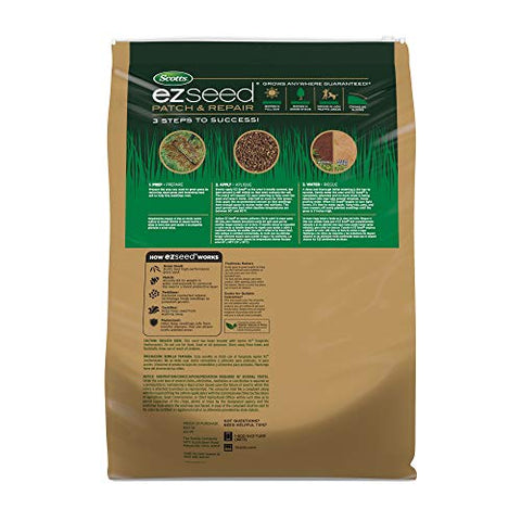 Scotts EZ Seed Patch & Repair sun area shows even seed distribution for uniform growth.