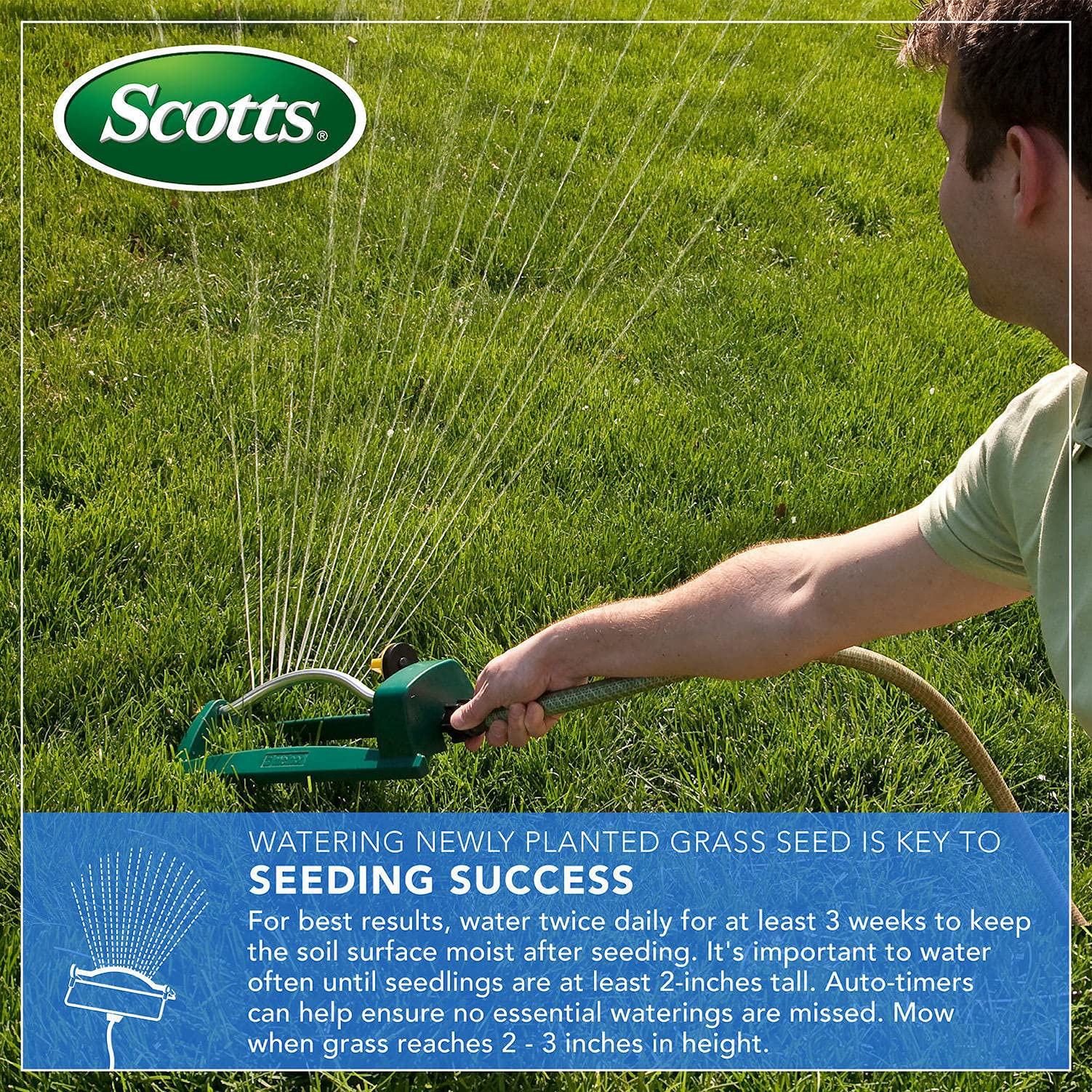 Scotts EZ Seed Patch & Repair Sun & Shade seed and mulch kit supports germination