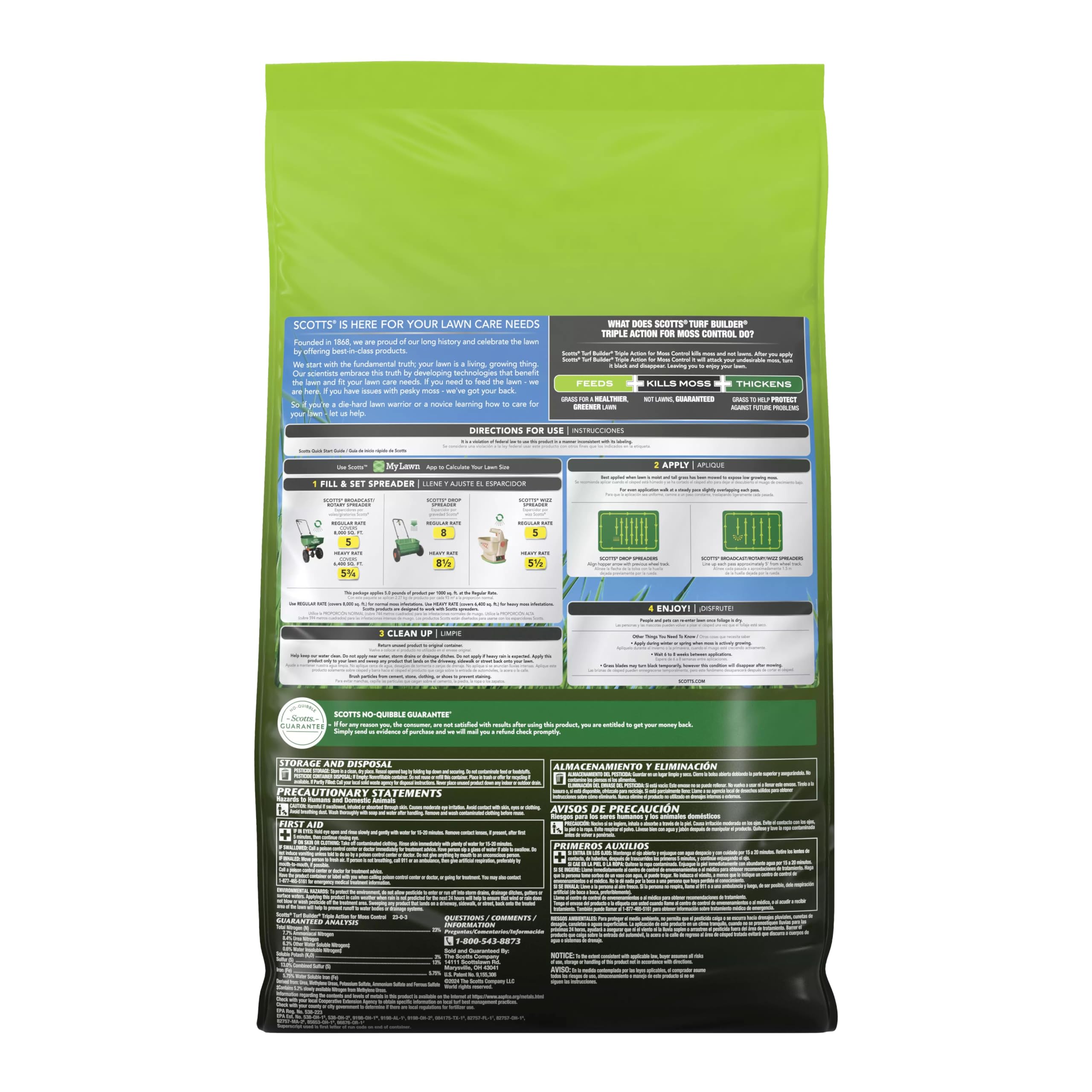 Granular fertilizer pellets close-up from Scotts product