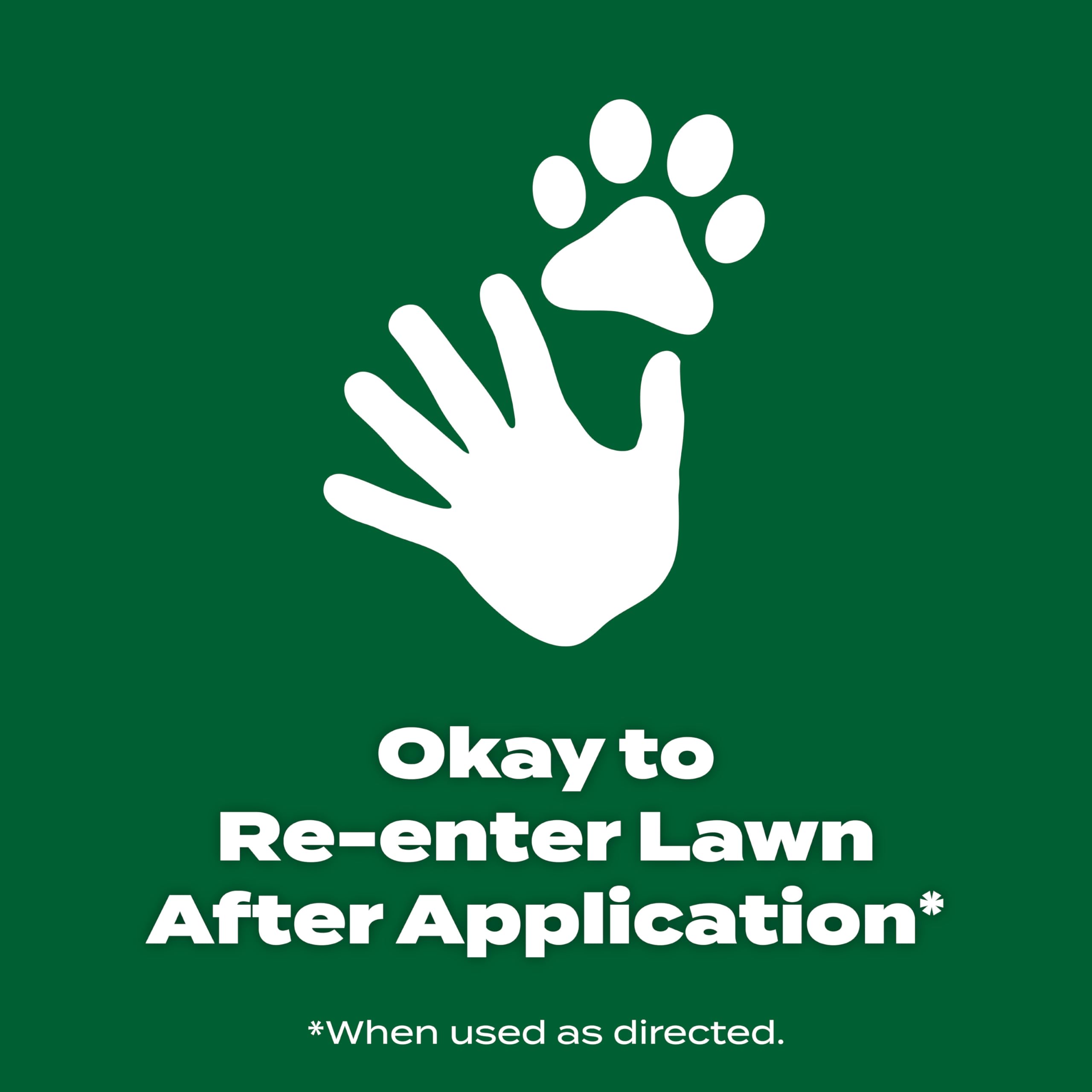 Lawn treatment showing full coverage up to 10,000 sq ft
