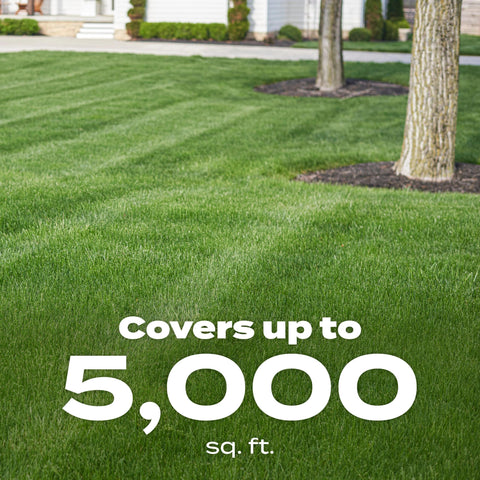 Scotts Green Max no-stain claim appears near surrounding surfaces during application