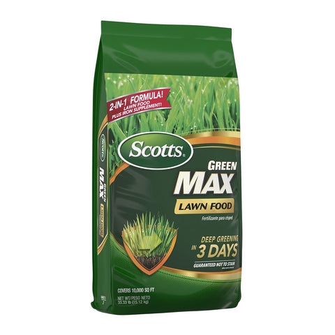 Visible greening effect on healthy turf after Scotts Max application