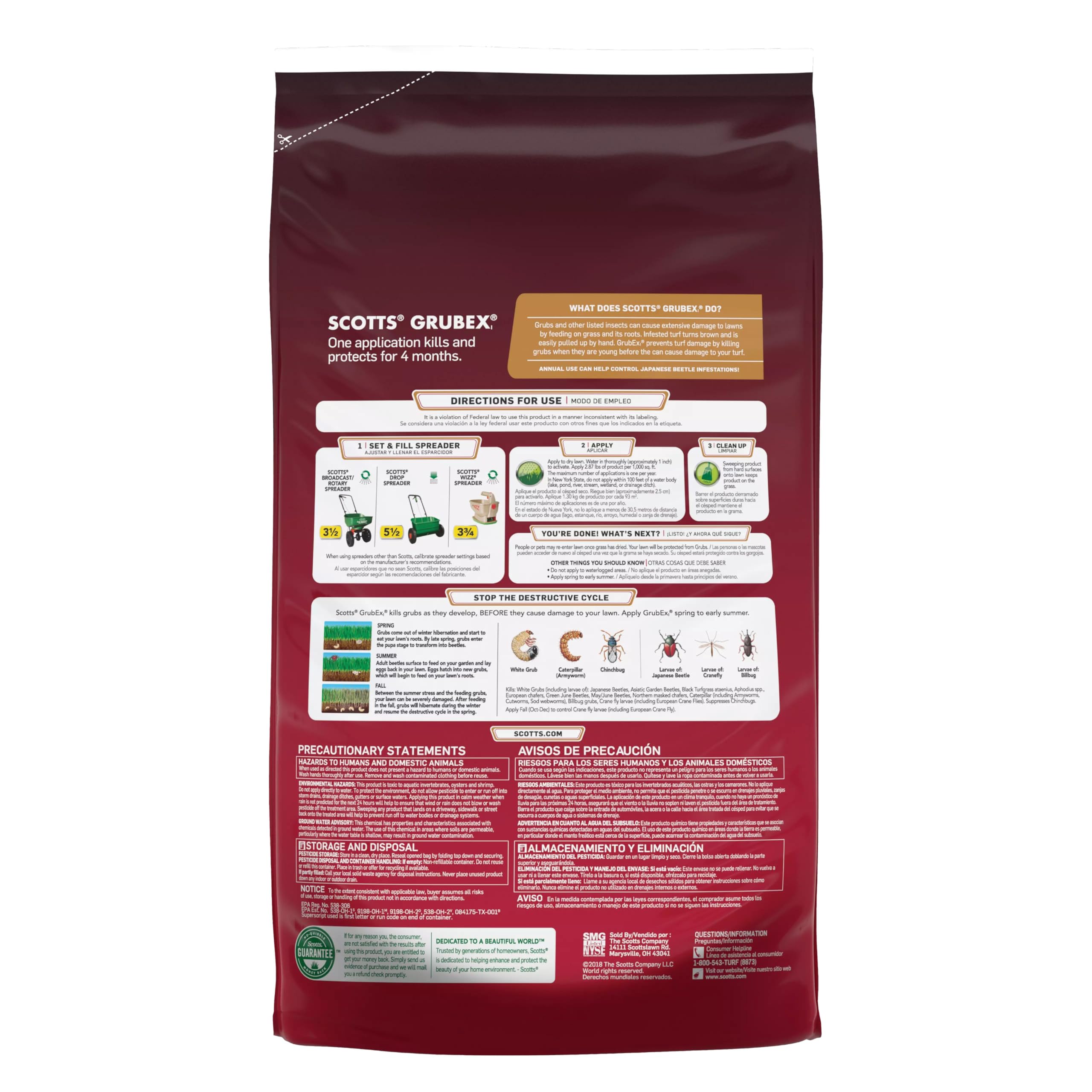 Annual use of Scotts GrubEx1 can help suppress Japanese beetle activity.