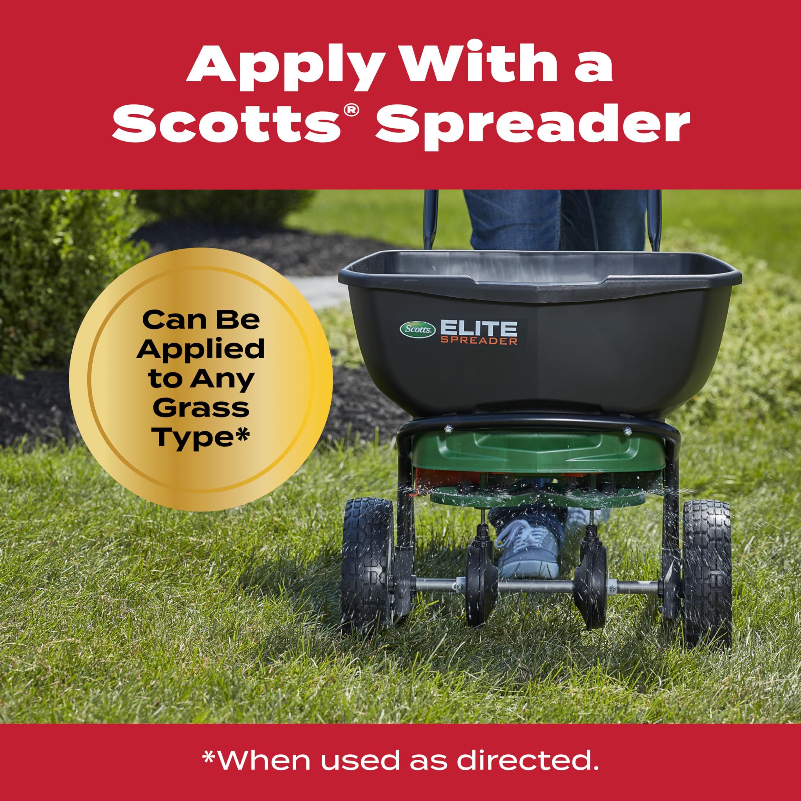 Watering in Scotts GrubEx1 granules after application.