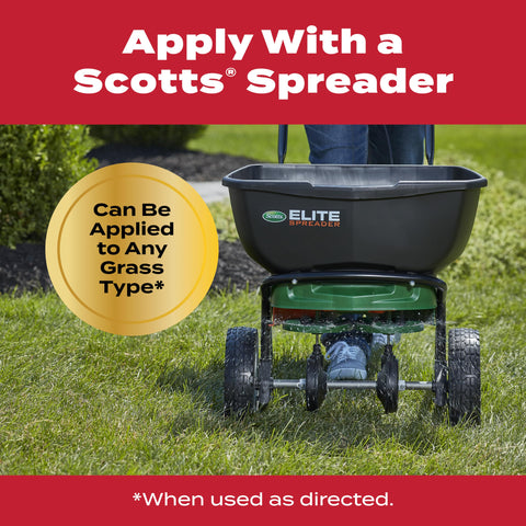 Watering in Scotts GrubEx1 granules after application.
